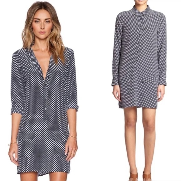 Equipment Dresses & Skirts - Equipment Femme Lucida Punctual Silk Dress (XS)